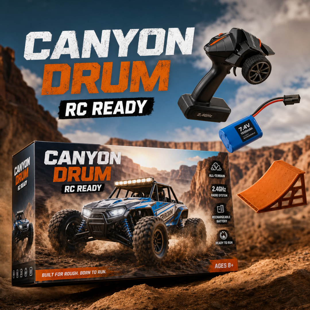 Canyon Drum Remote-Control Car Retail Carton
