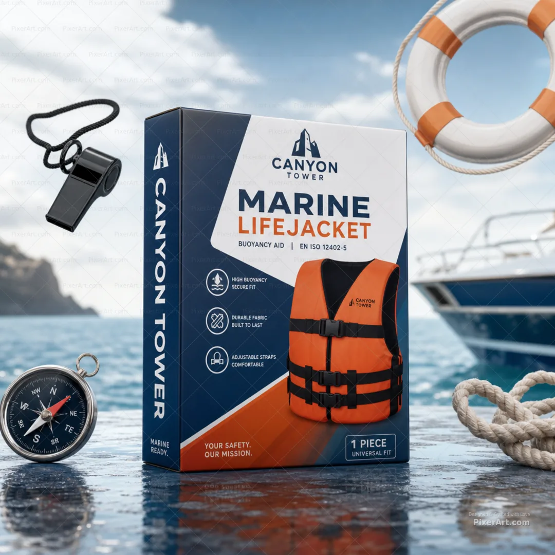 Canyon Tower Marine Lifejacket Retail Carton