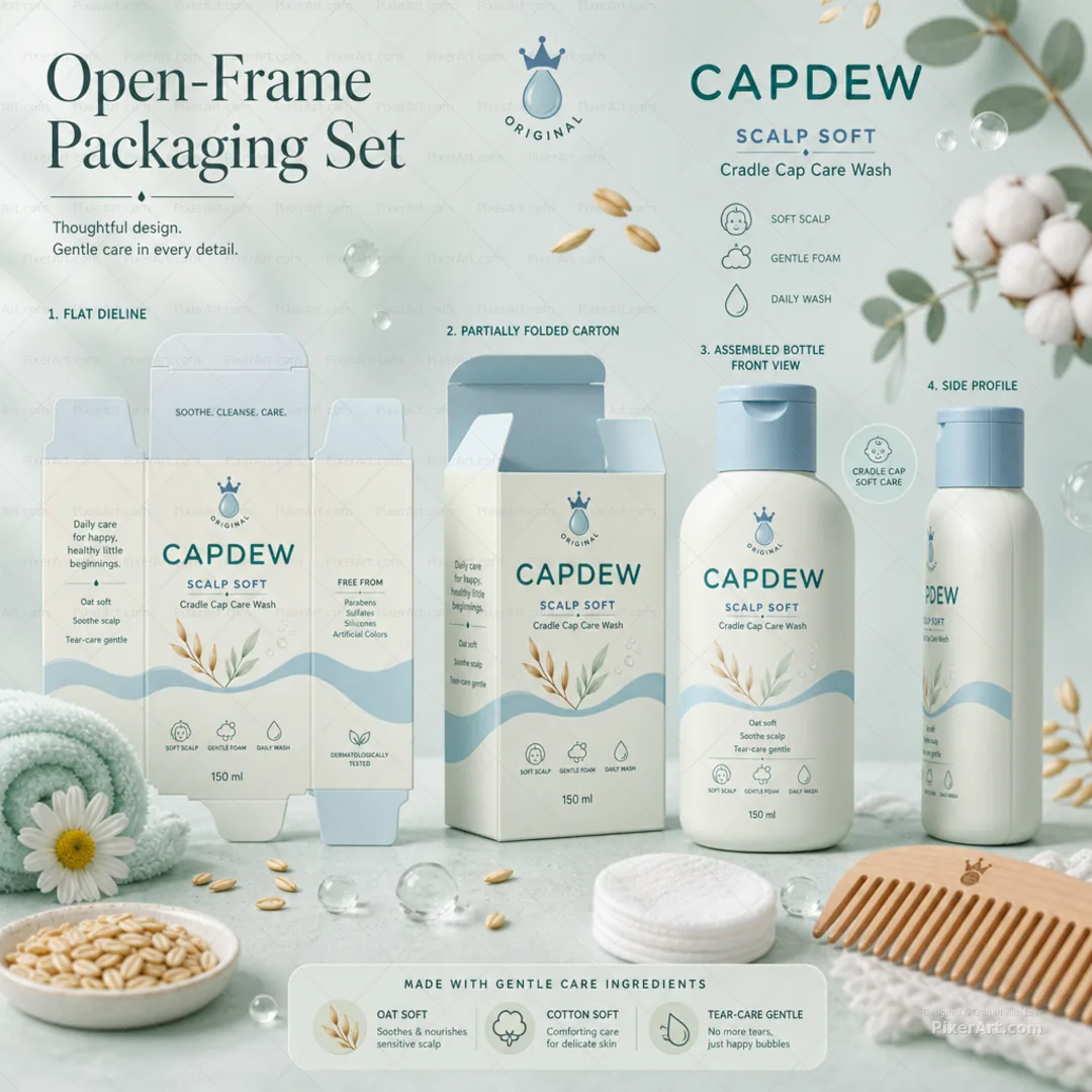 Open frame mockup