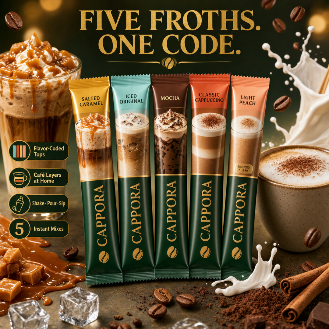 Cappora Instant Cappuccino Sachet Quintet