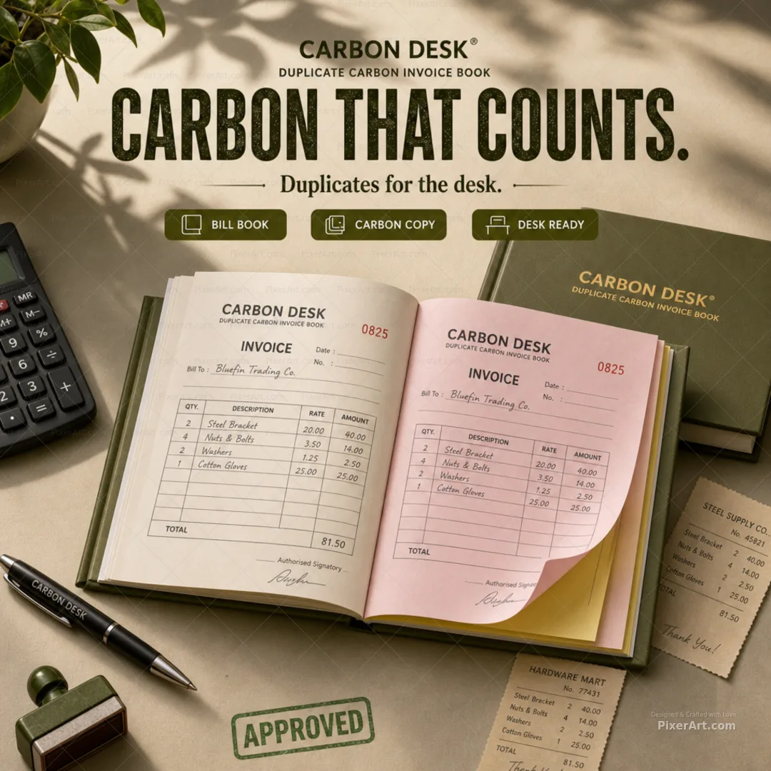 Carbon Desk Bill Book