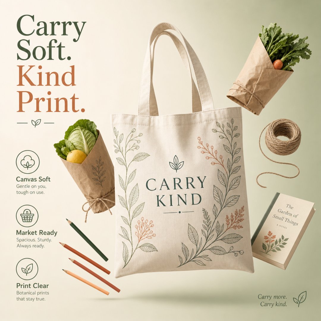 Carry Kind Canvas Tote