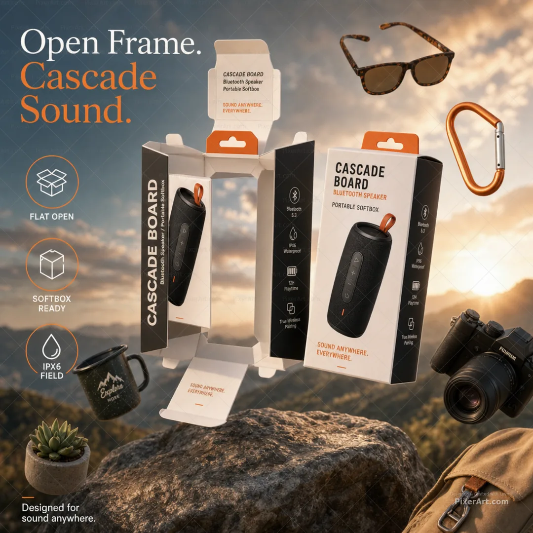 Open frame mockup