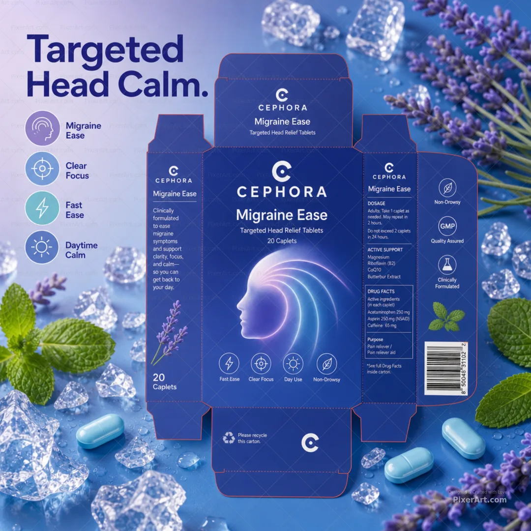 Cephora Migraine Ease Carton