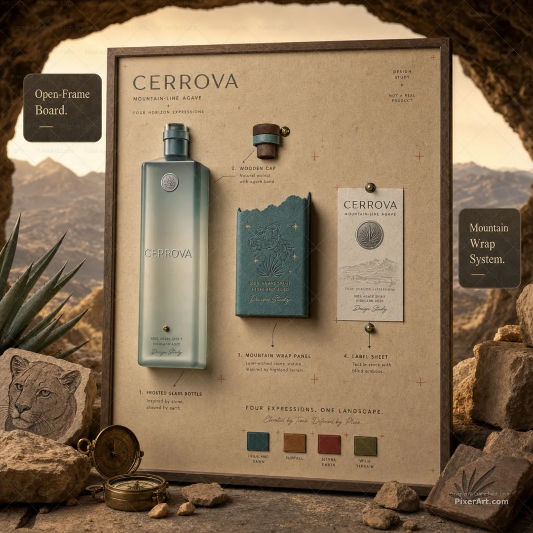 Cerrova Mountain-Wrap Agave Spirit