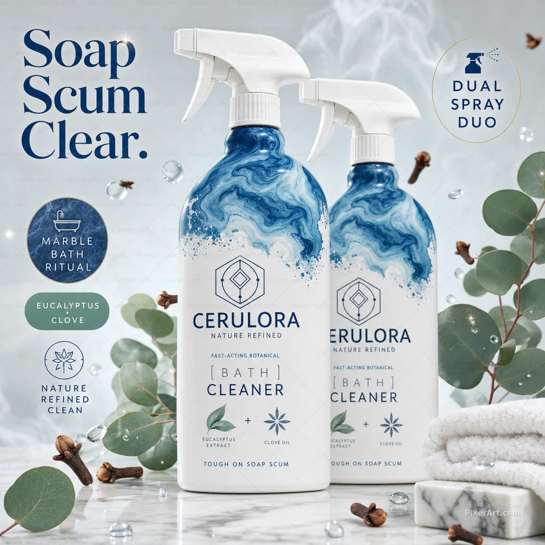 Cerulora Marble Bath Cleaner Duo