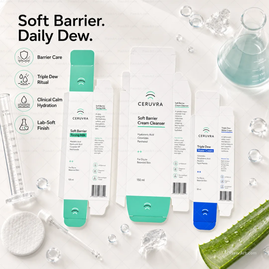 Ceruvra Soft Barrier Hydration Trio