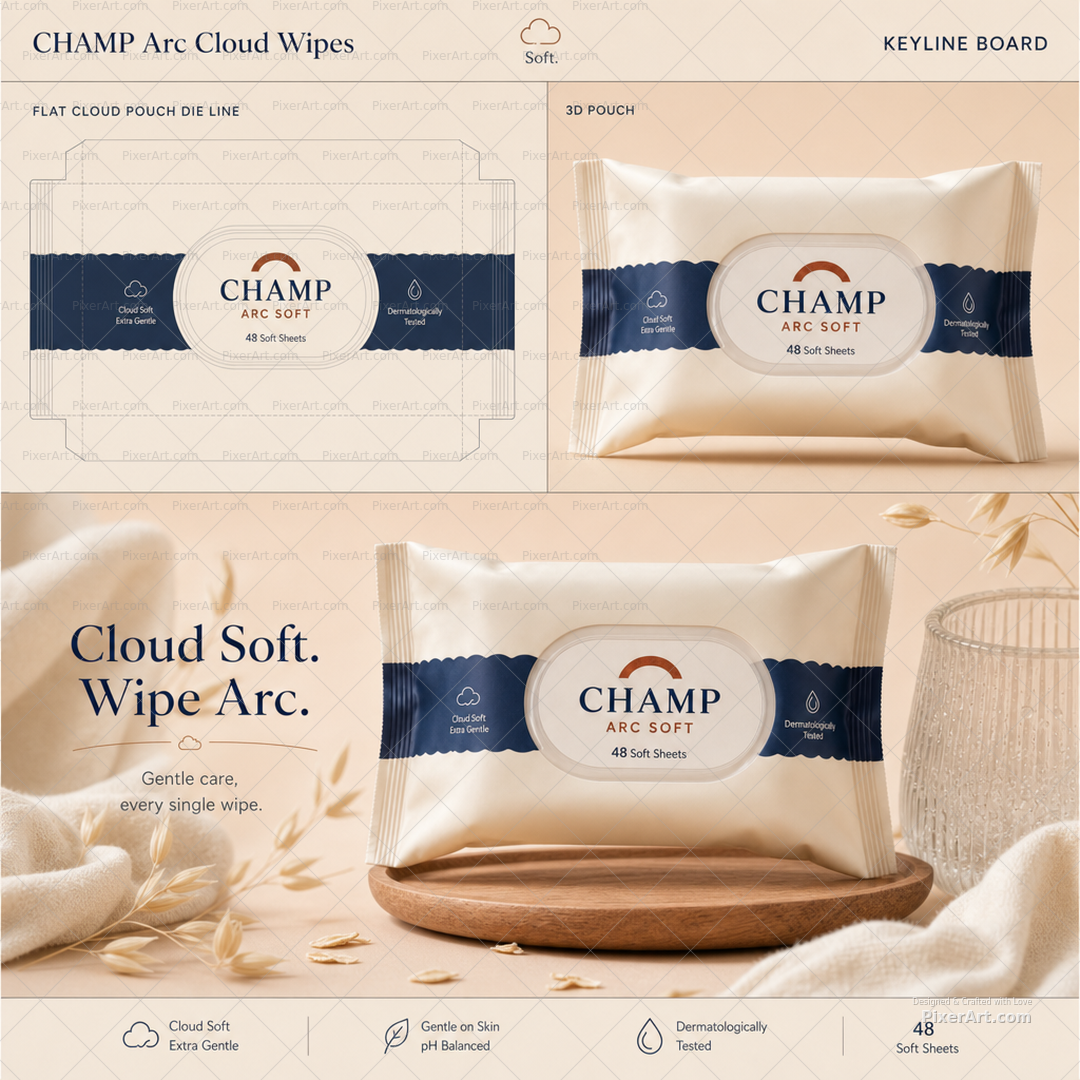 CHAMP Arc Cloud Wipes