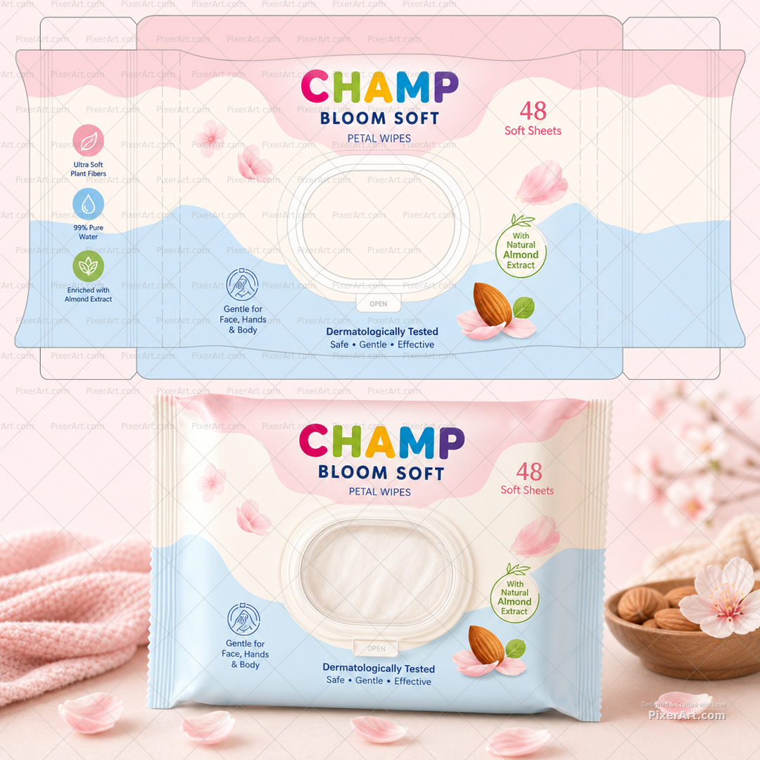 CHAMP Bloom Petal Wipes