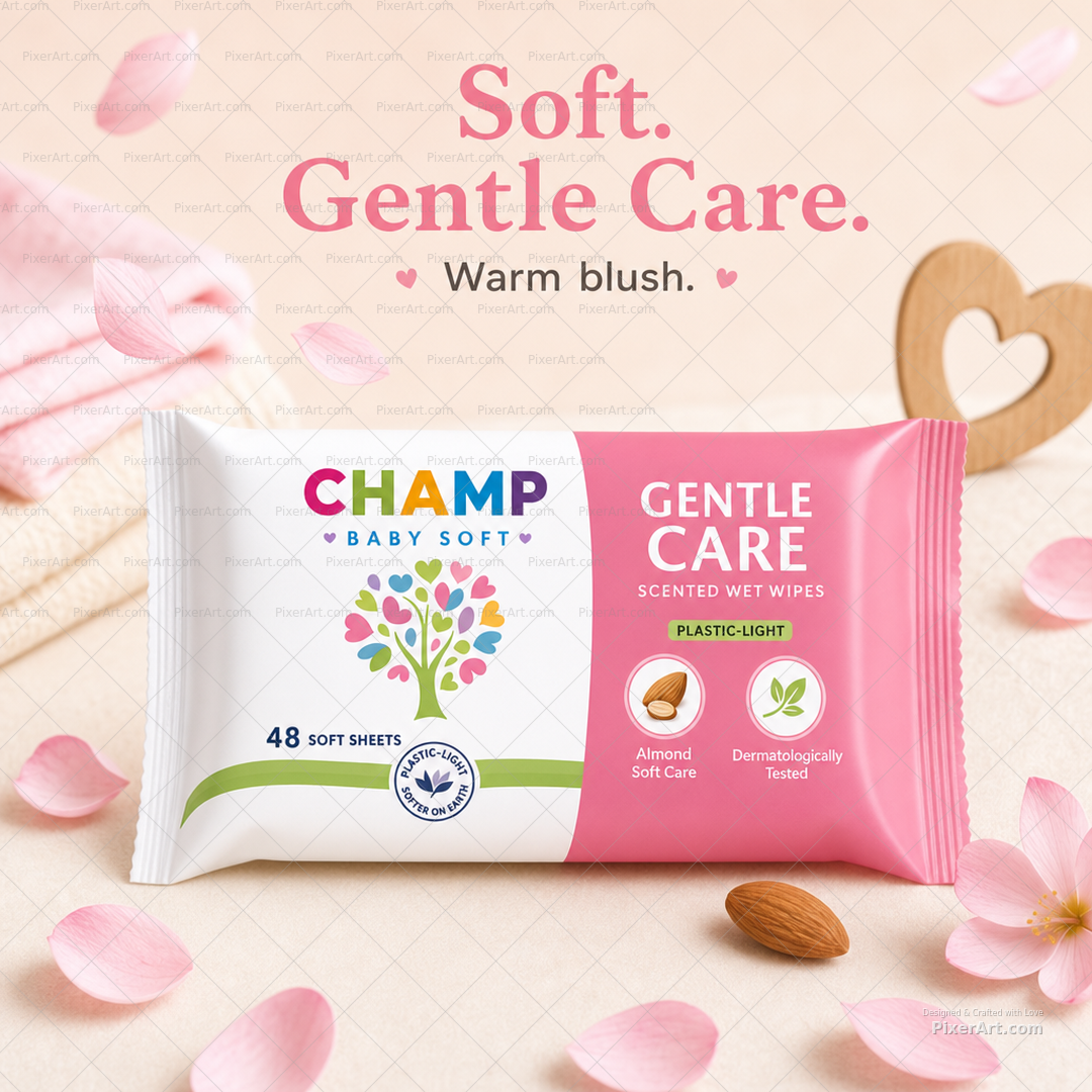 CHAMP Gentle Care Wipes