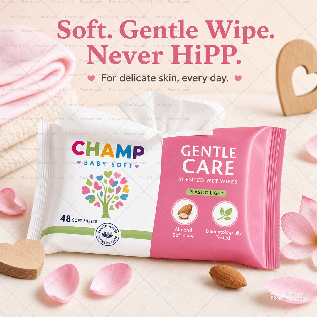 CHAMP Gentle Care Wipes