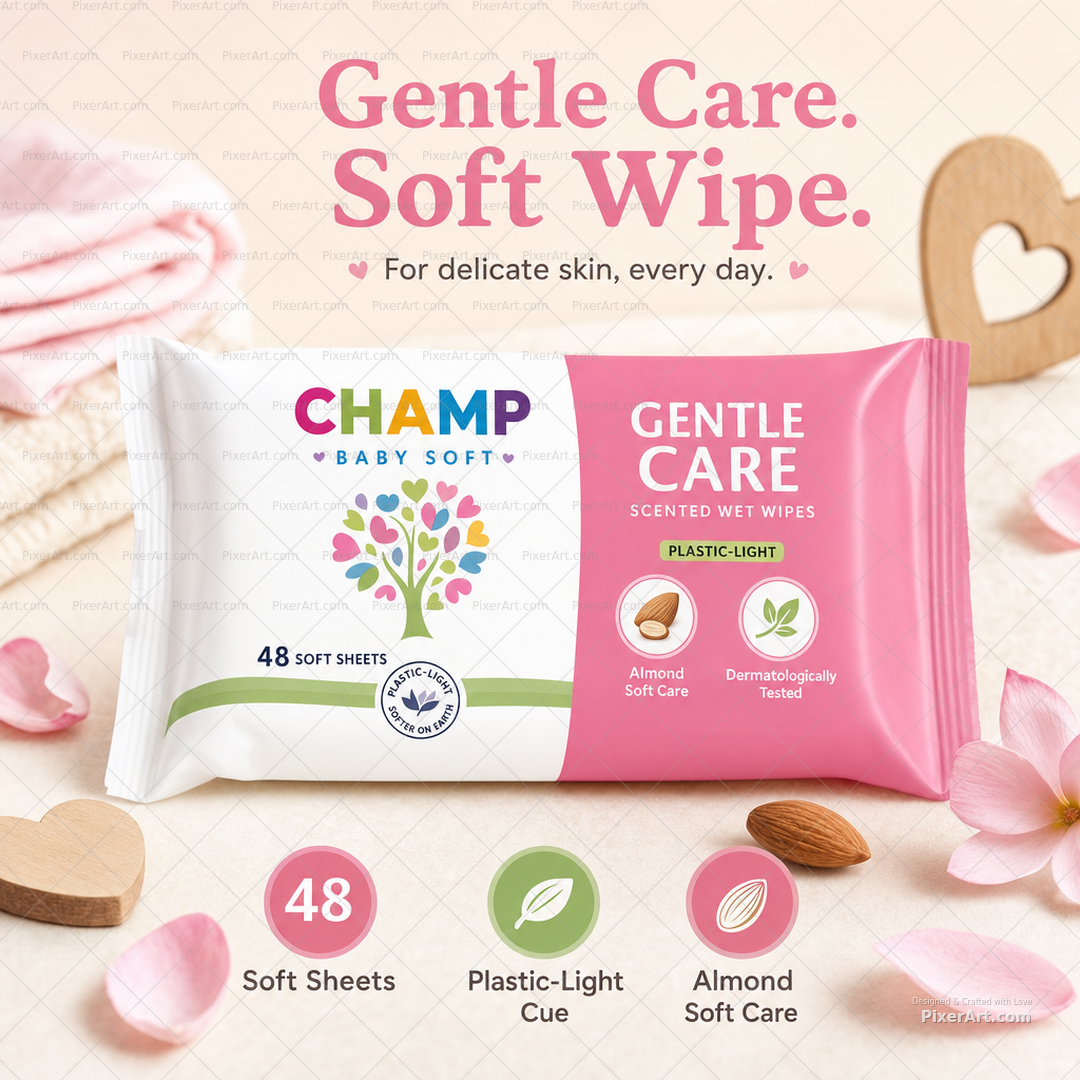 CHAMP Gentle Care Wipes