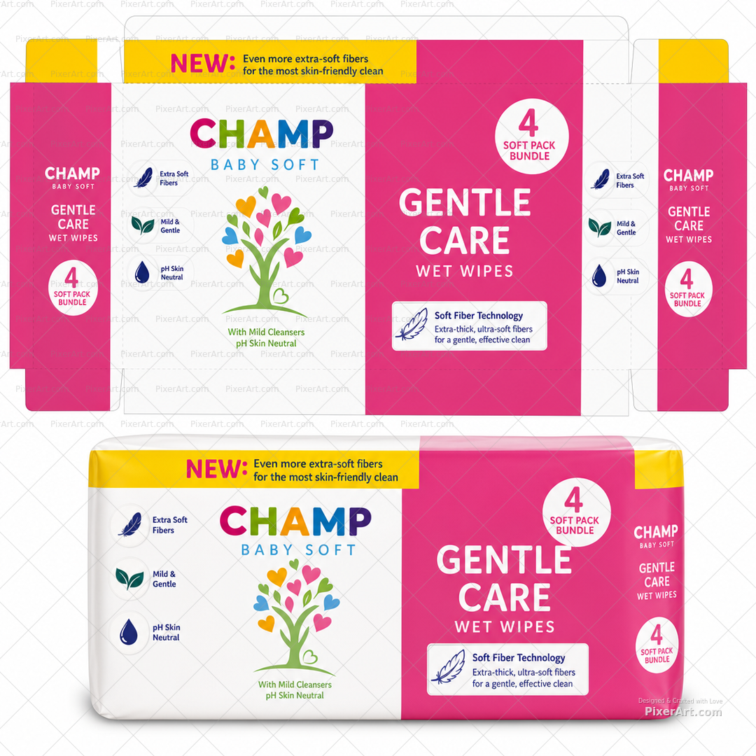 CHAMP Gentle Wipes Value