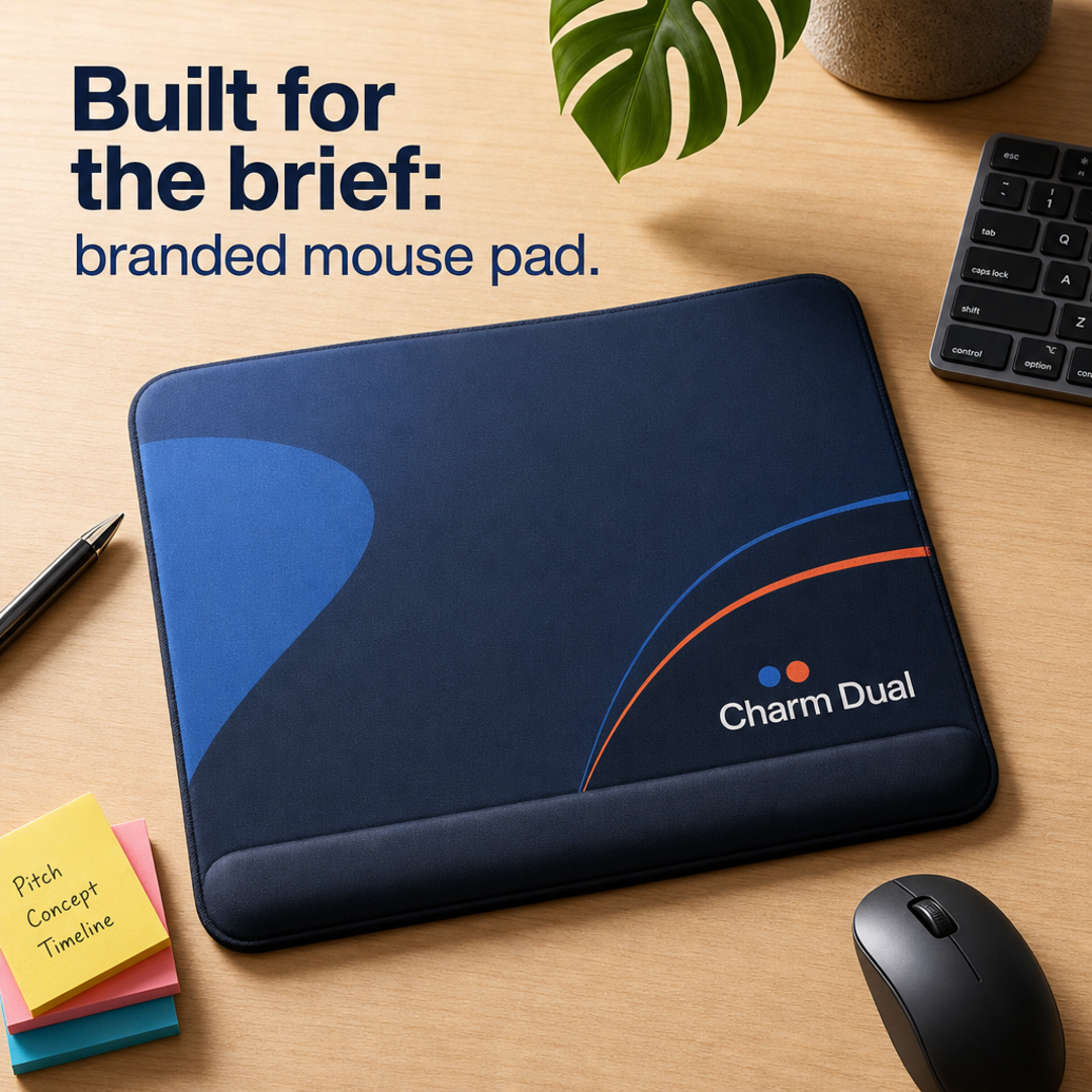 Charm Dual Branded mouse pad
