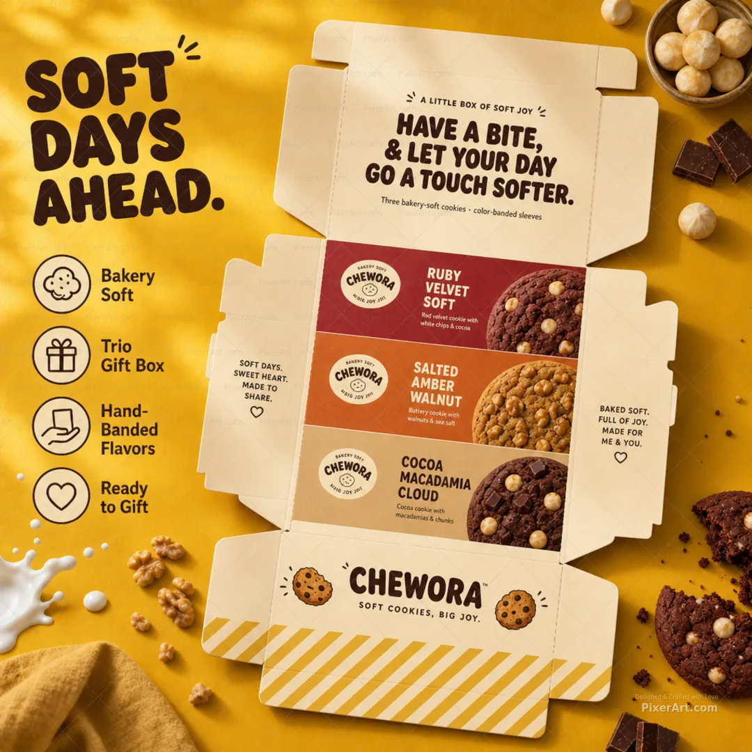 Chewora Soft Cookie Trio Gift Box