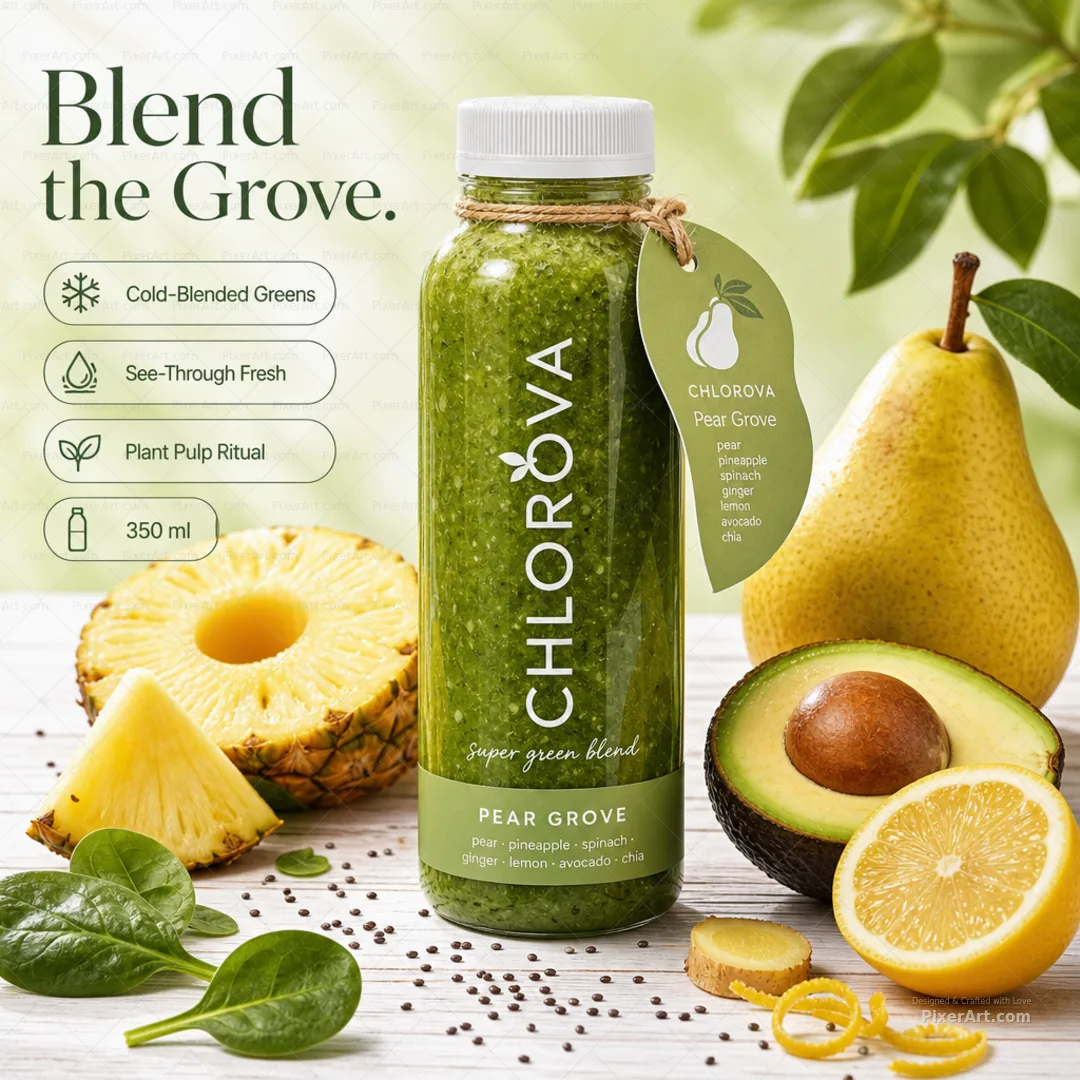 Chlorova Pear Grove Green Smoothie
