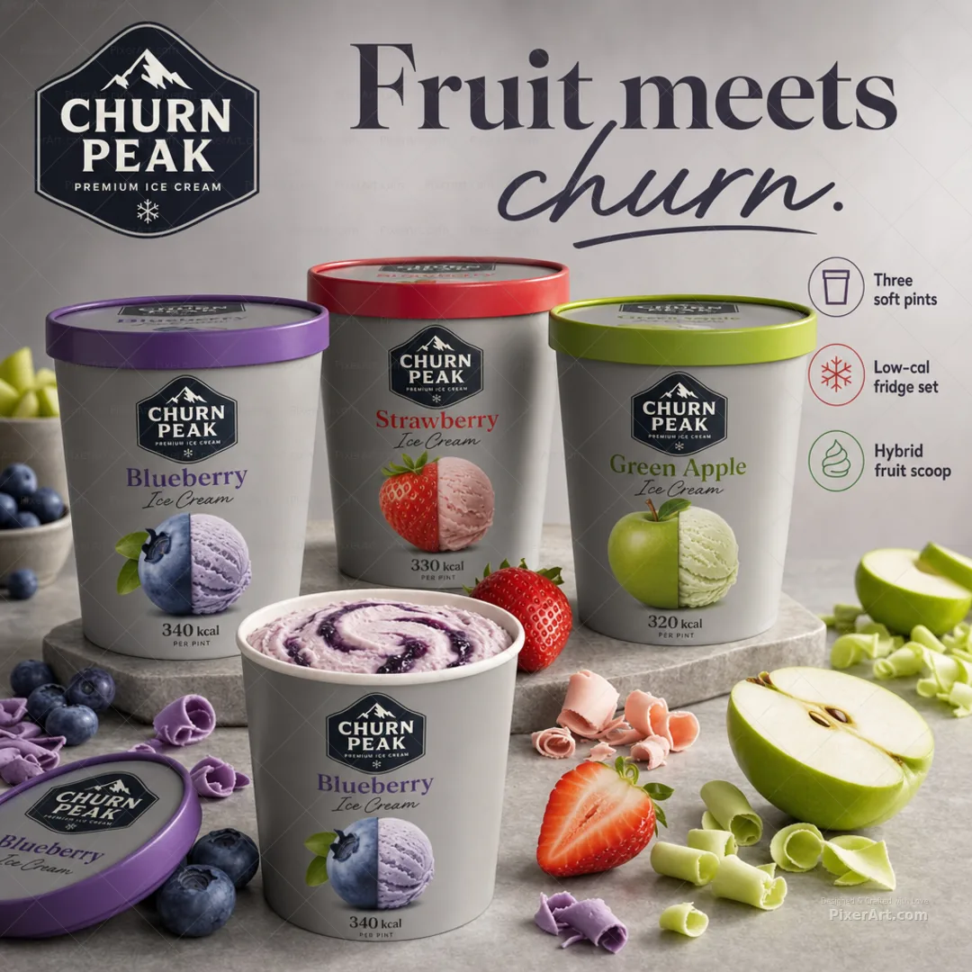 Churn Peak Fruit Pint Trio