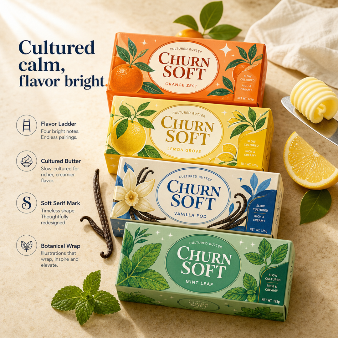 Churn Soft Flavored Butter Range