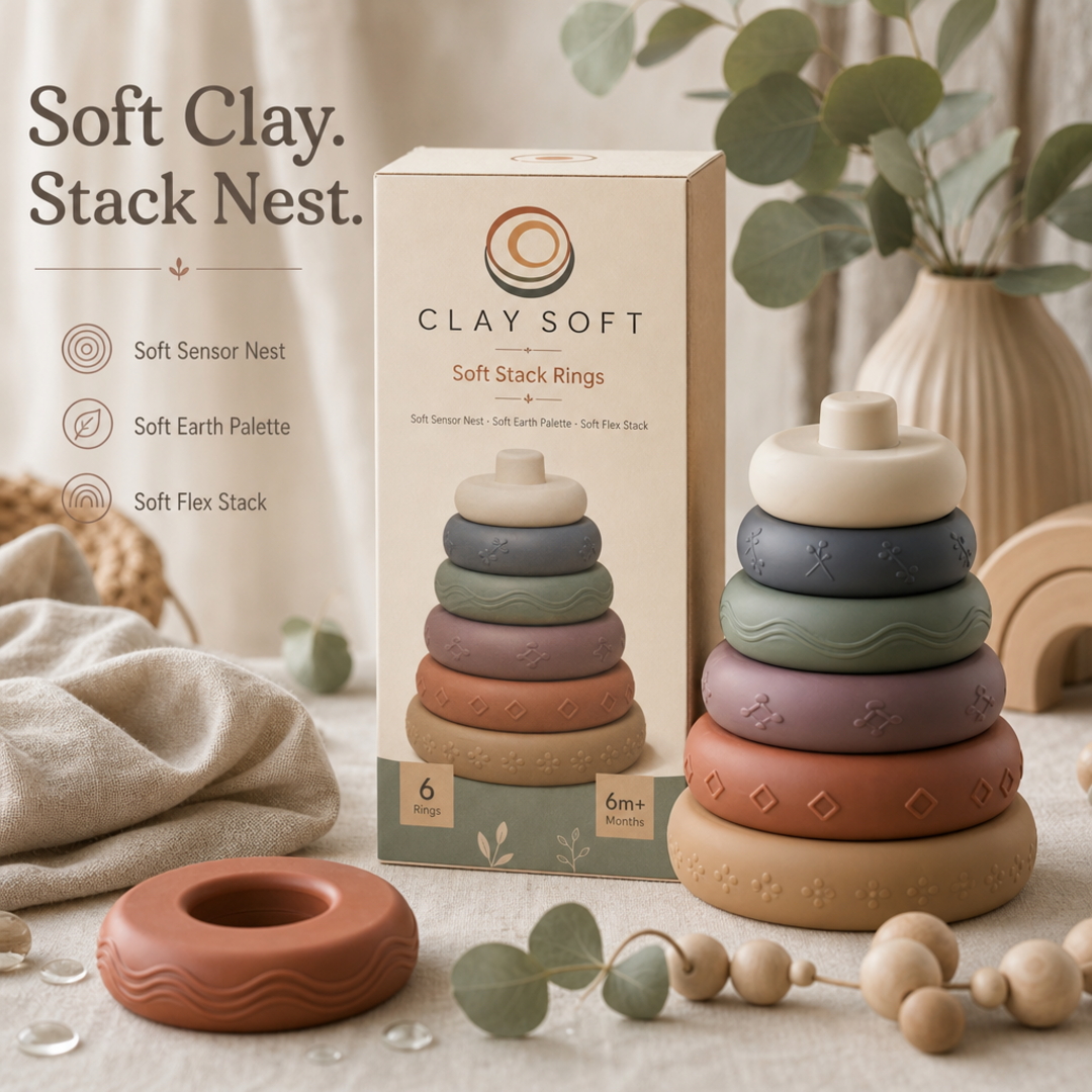 Clay Soft Stack Rings
