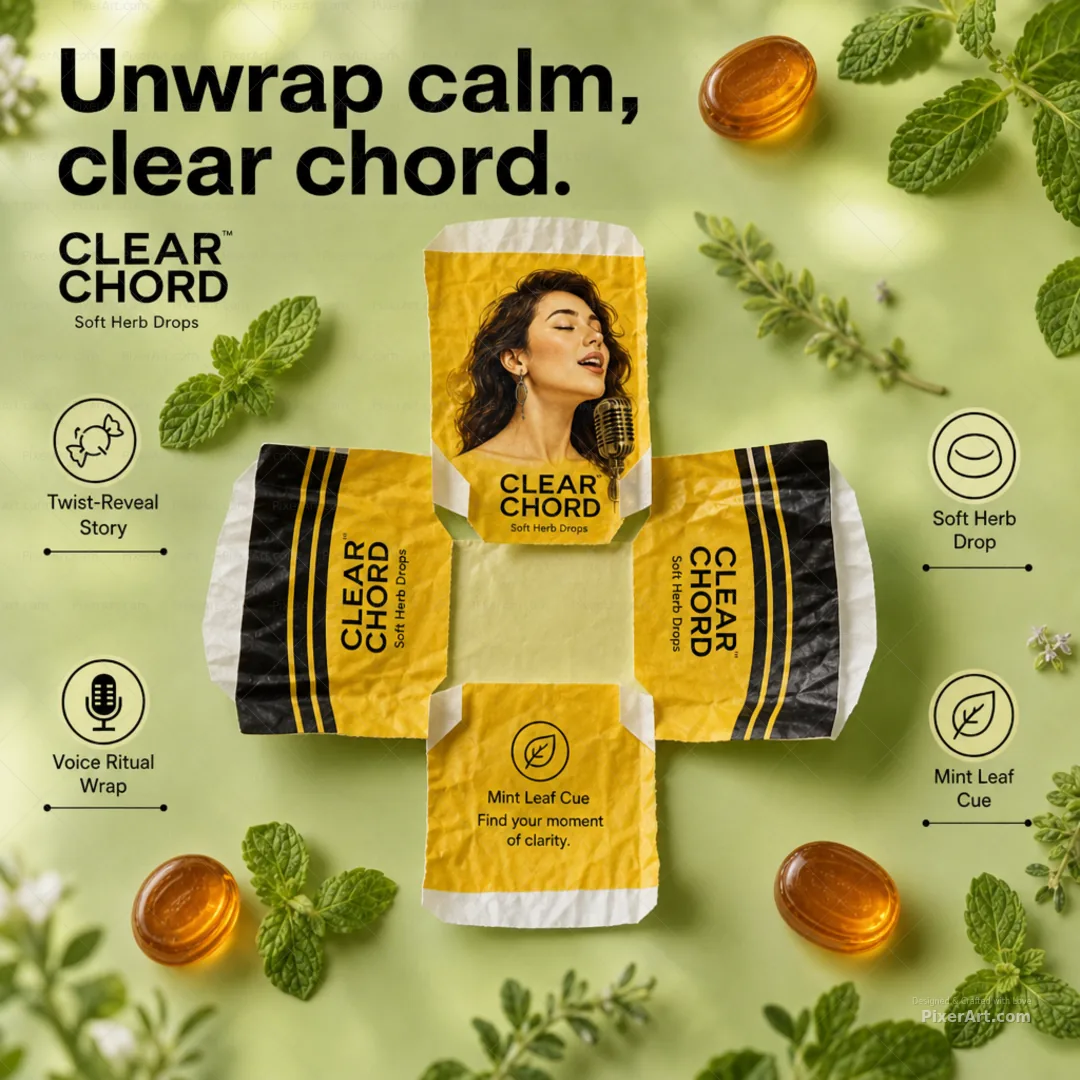 Clear Chord Unwrap Herb Drops