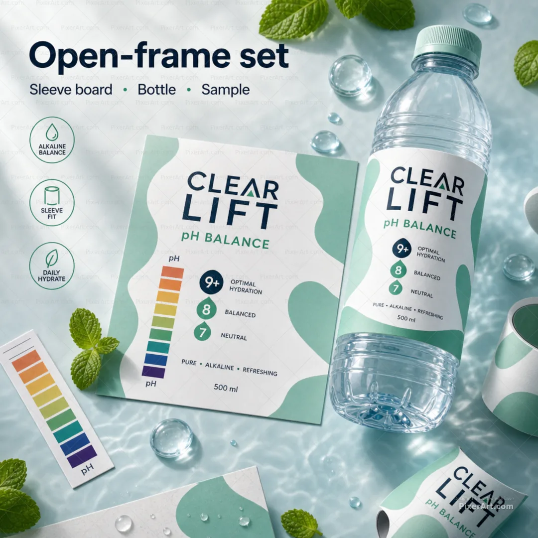 Clear Lift Alkaline Bottle + Sleeve