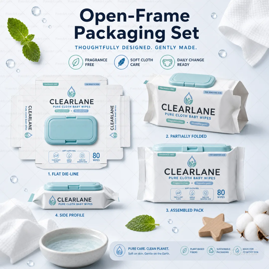 Clearlane Pure Cloth Wipes