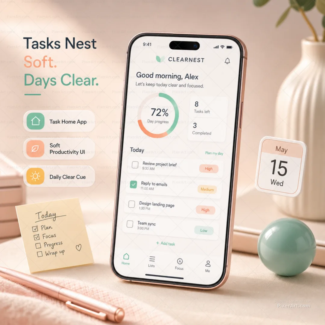 ClearNest Task Home App