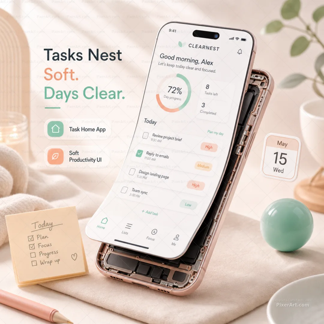 ClearNest Task Home App