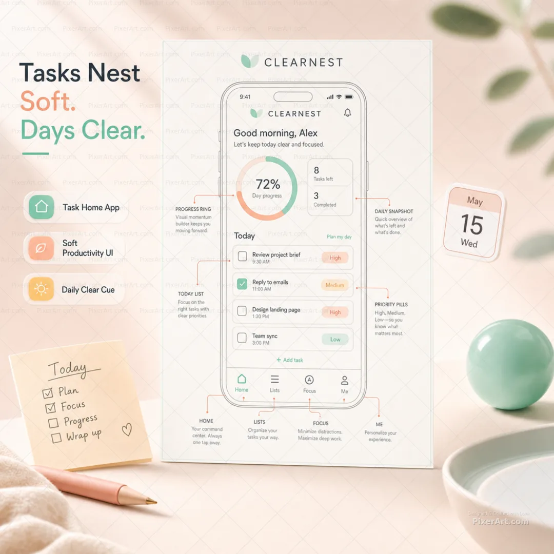 ClearNest Task Home App
