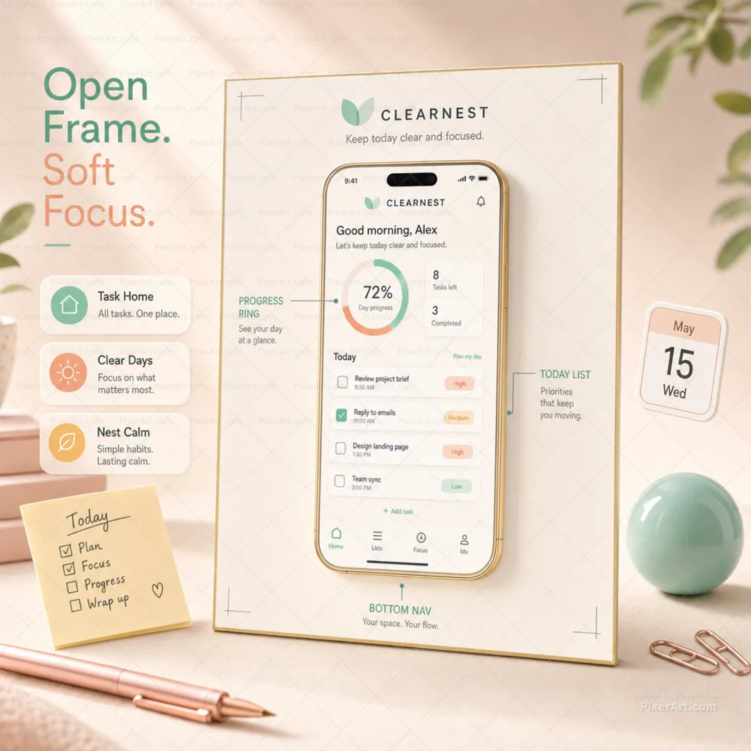 ClearNest Task Home App