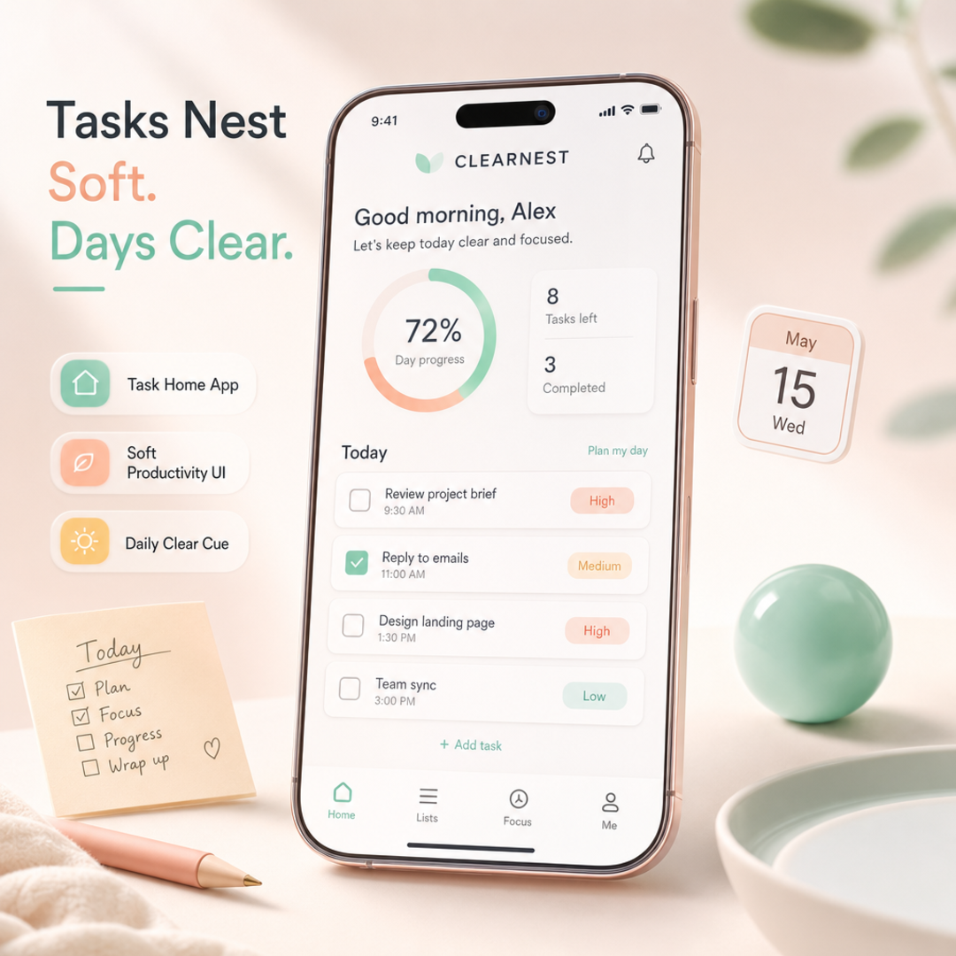 ClearNest Task Home App
