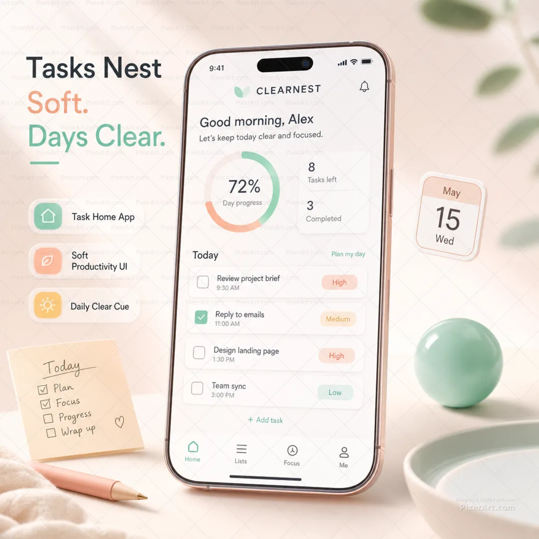 ClearNest Task Home App