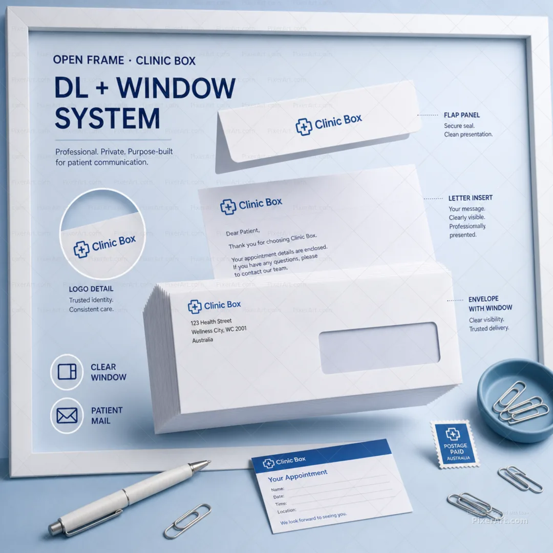 Open frame mockup