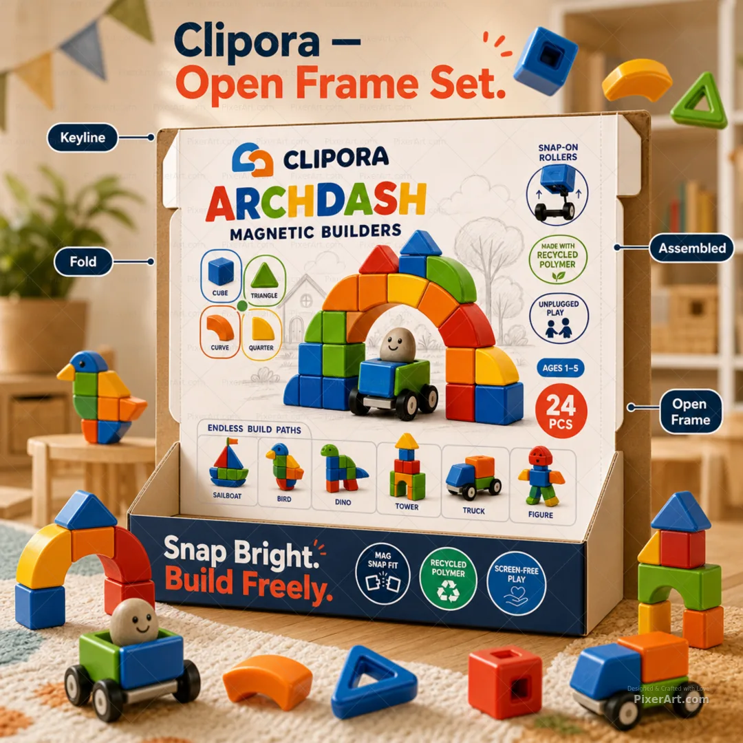 Clipora ArchDash Magnetic Blocks