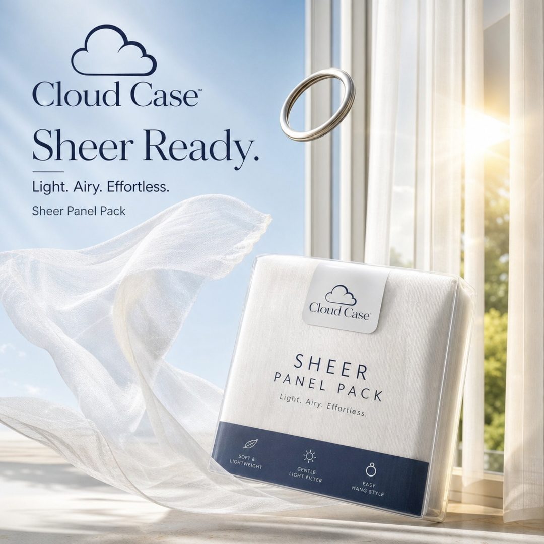 Cloud Case Curtain Sheer Panel Pack