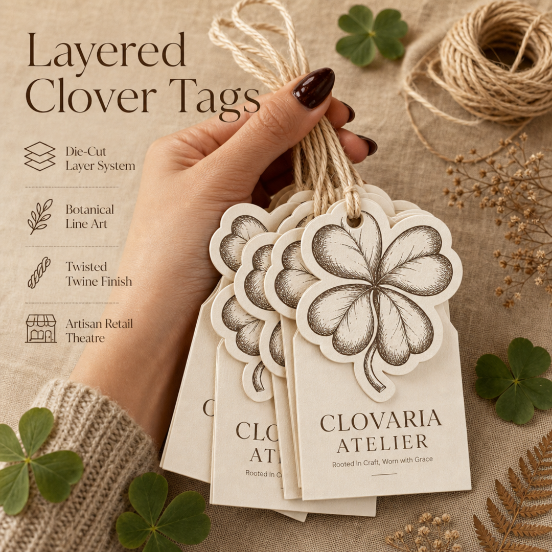 Clovaria Artisan Clover Hang Tags