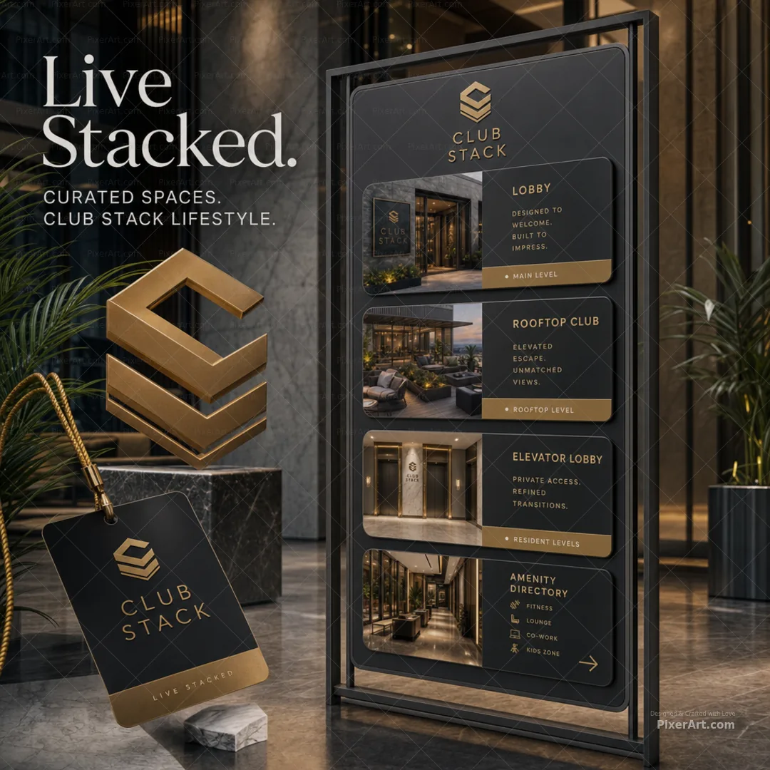 Club Stack Residential Tower Amenity Suite