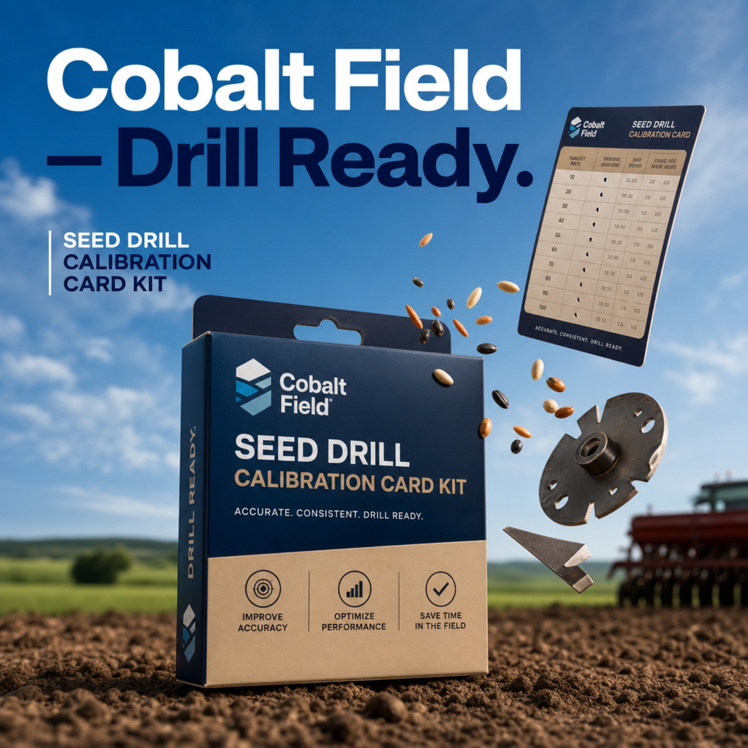Cobalt Field Seed Drill Calibration Card Kit