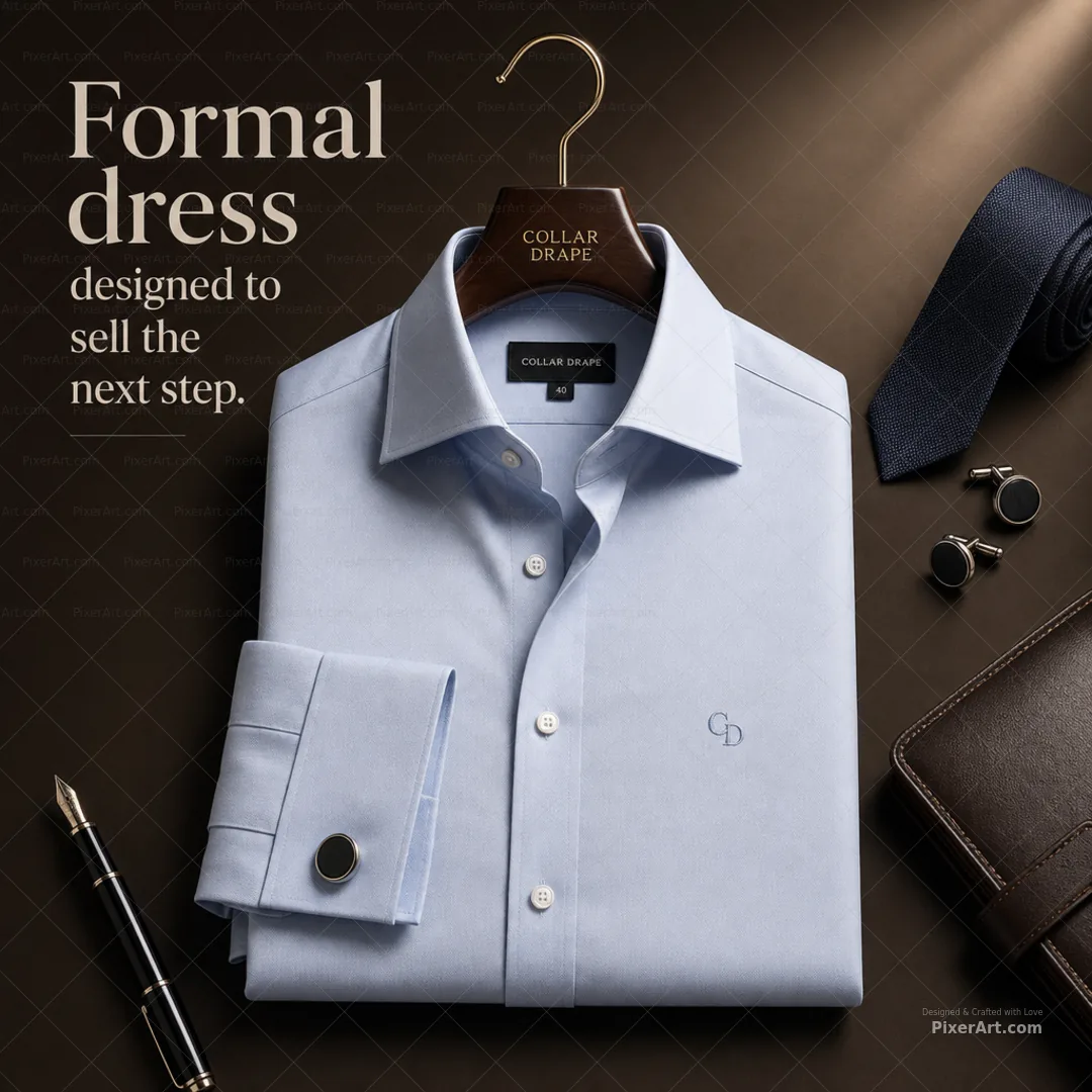 Collar Drape Formal dress