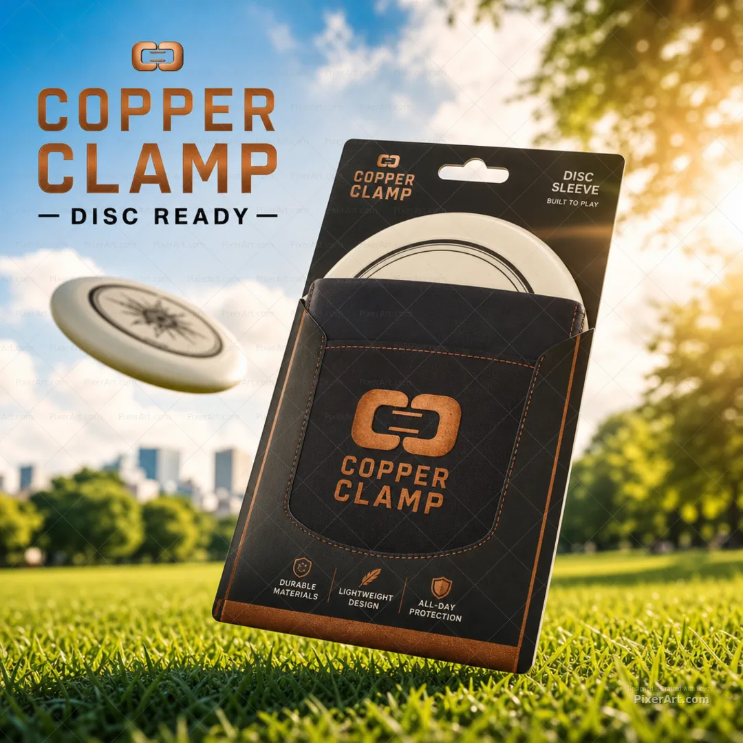 Copper Clamp Outdoor Frisbee / Flying Disc Sleeve