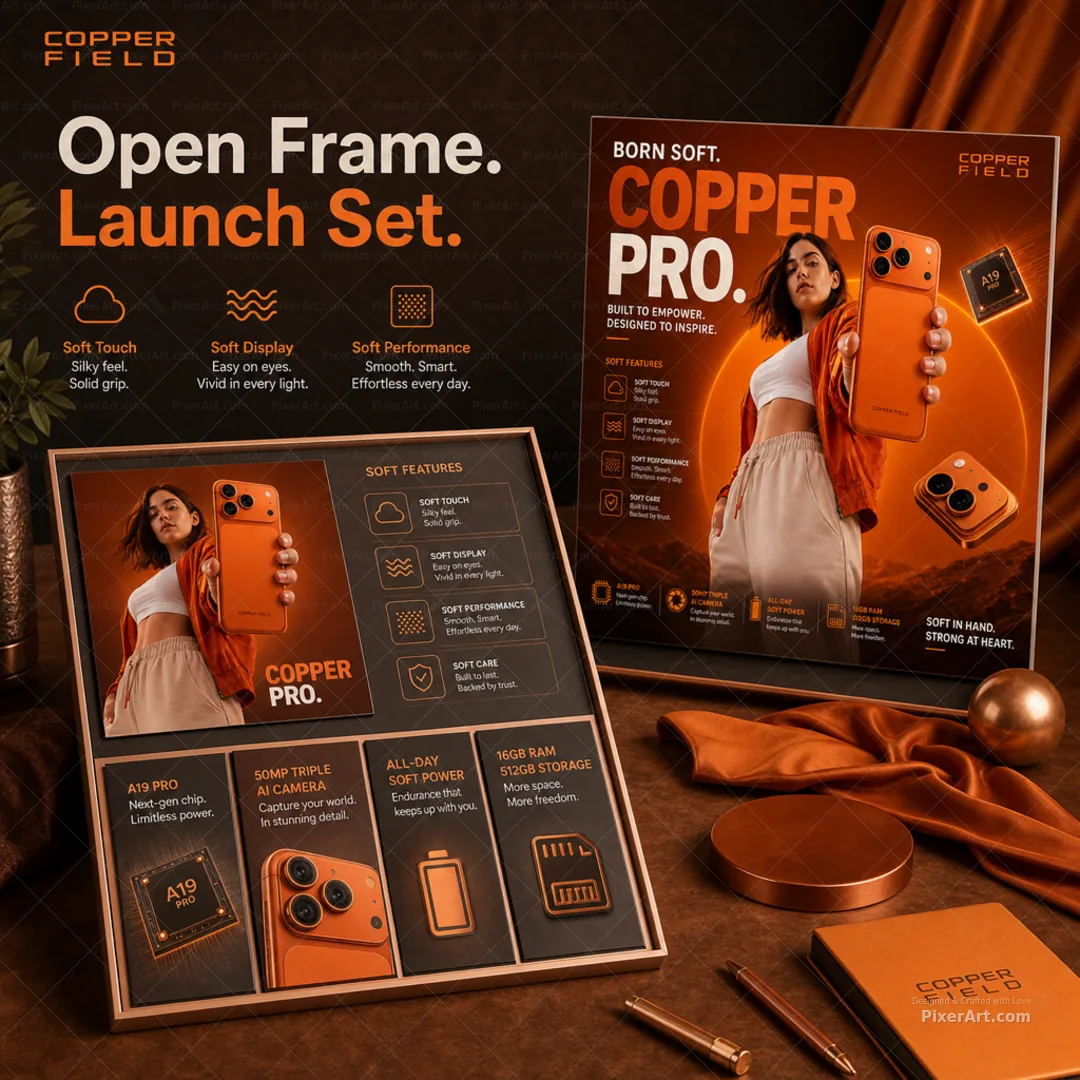 Open frame mockup