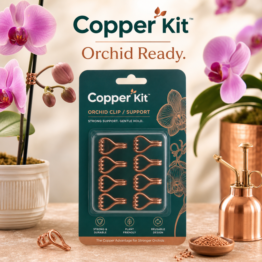 Copper Kit Orchid Clip / Support Blister Card