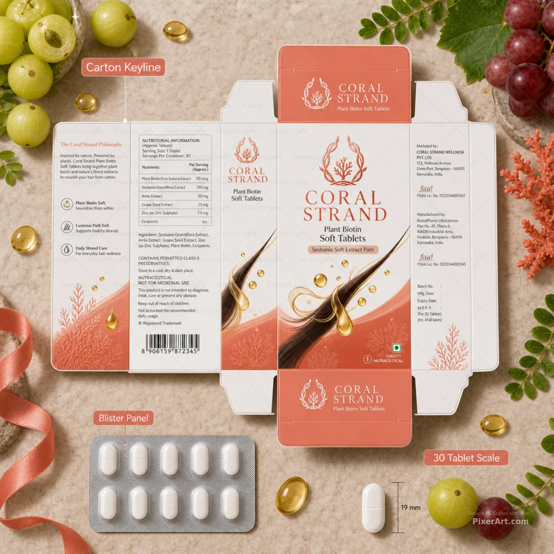 Coral Strand Plant Biotin Tablets