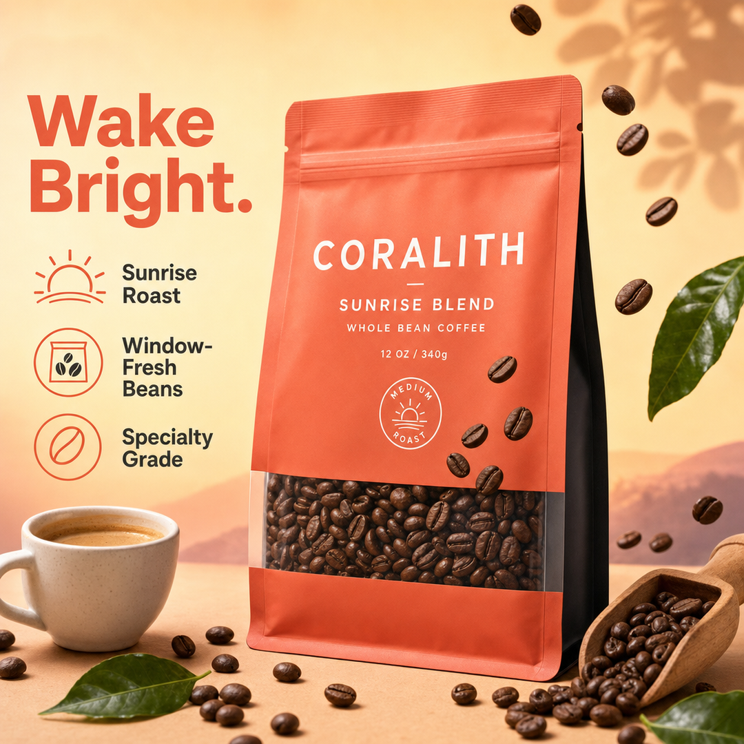 Coralith Sunrise Blend Window Pouch