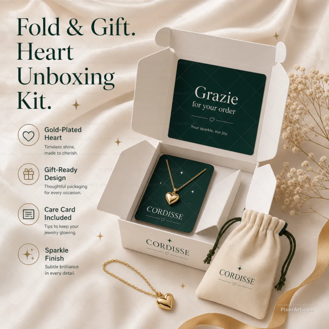 Cordisse Gold Heart Unboxing Kit
