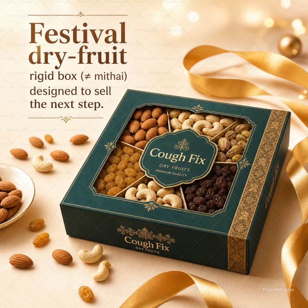 Cough Fix Festival dry-fruit rigid box