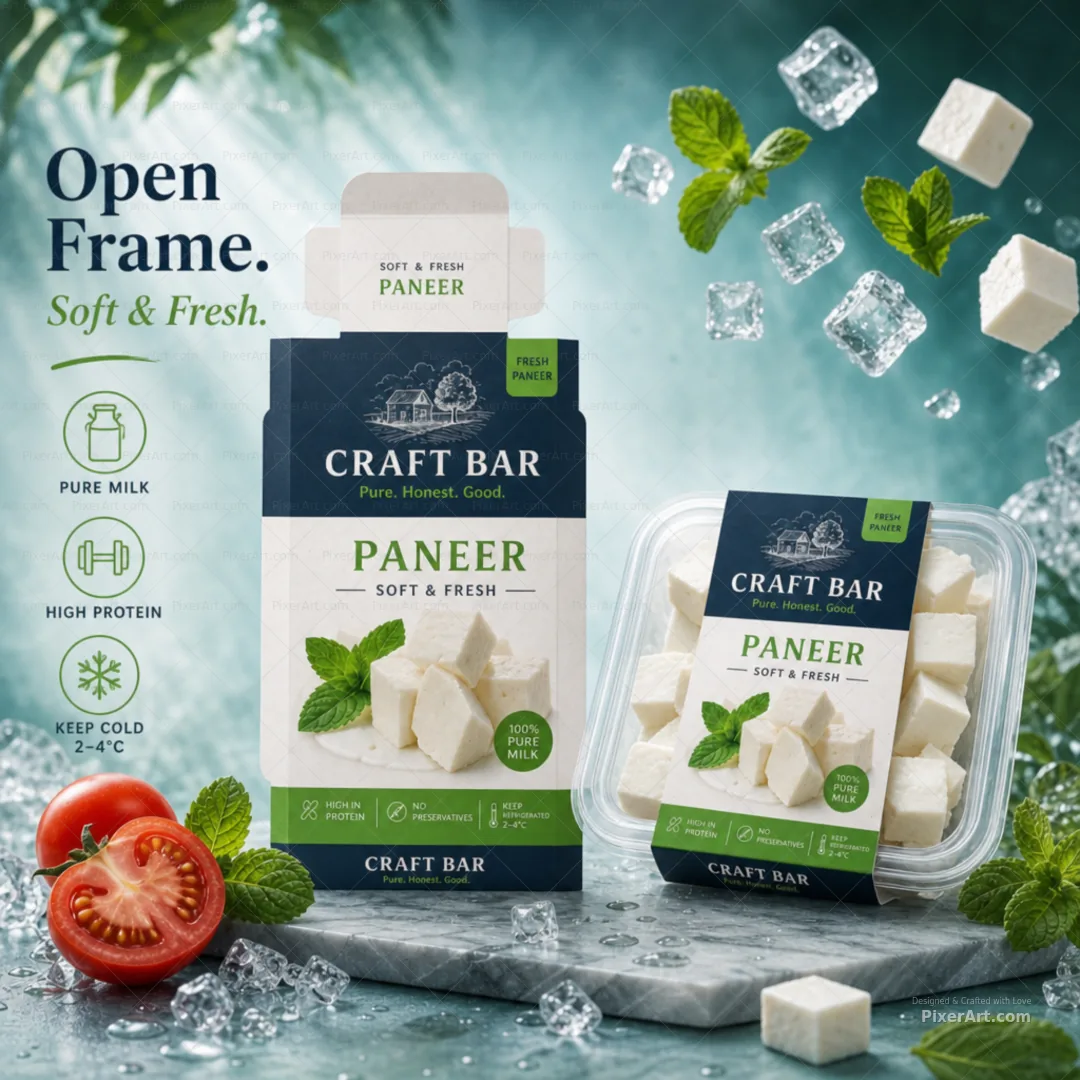Craft Bar Paneer refrigerated clamshell
