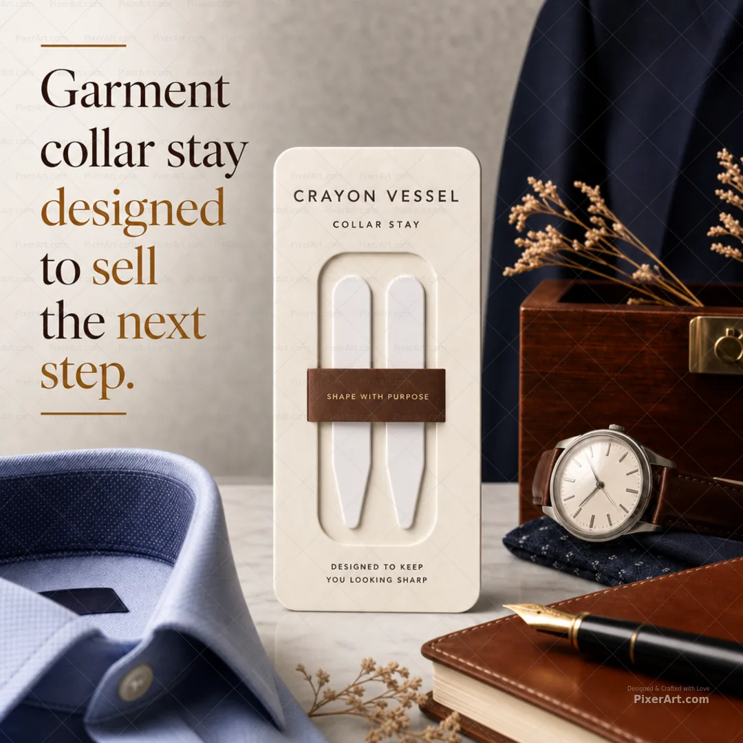 Crayon Vessel Garment collar stay
