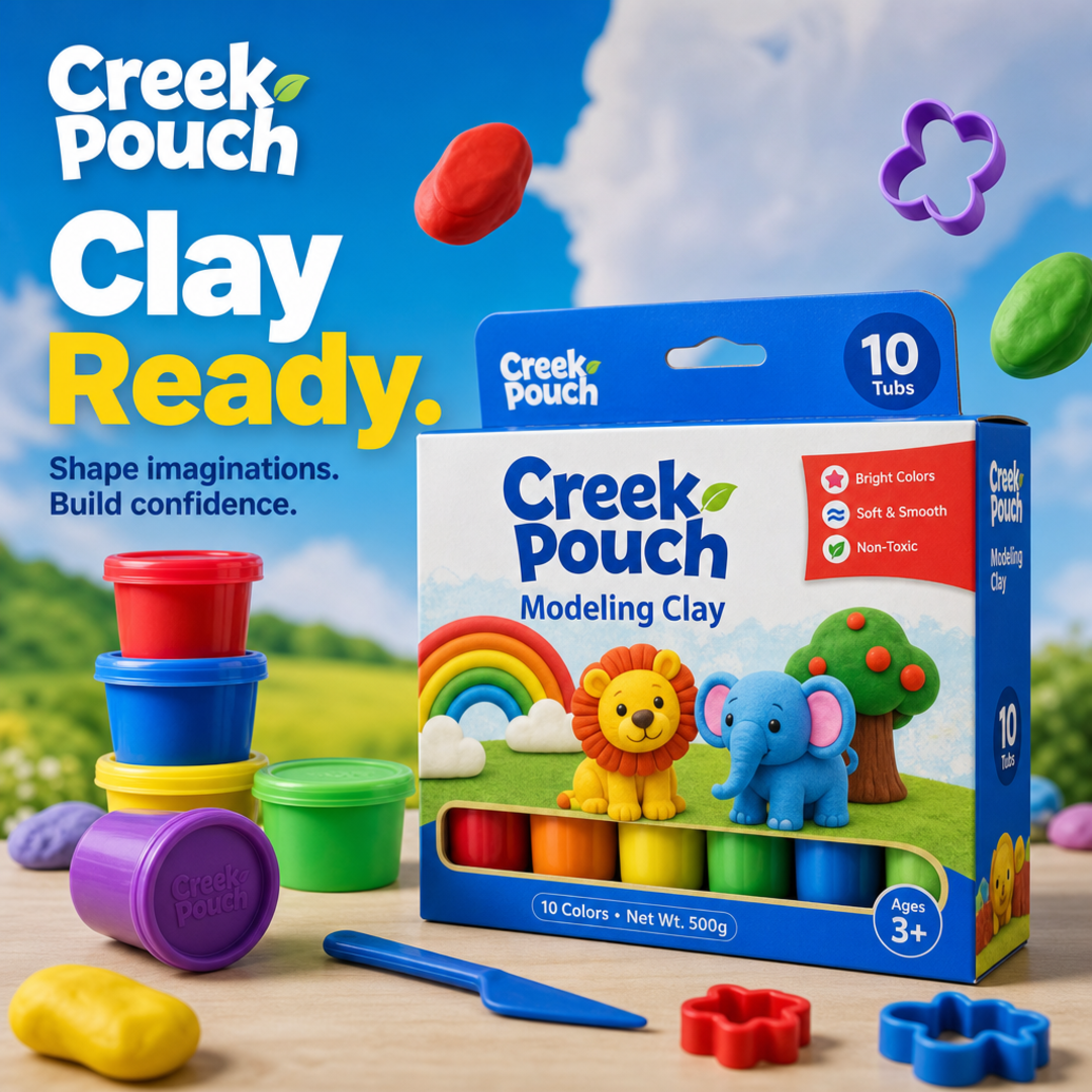 Creek Pouch Modeling Clay Tub Set