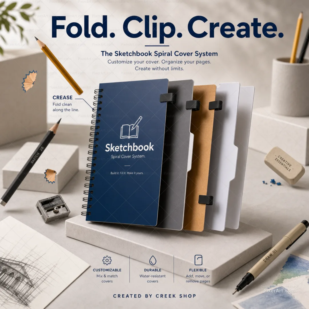 Creek Shop Sketchbook Spiral Cover System